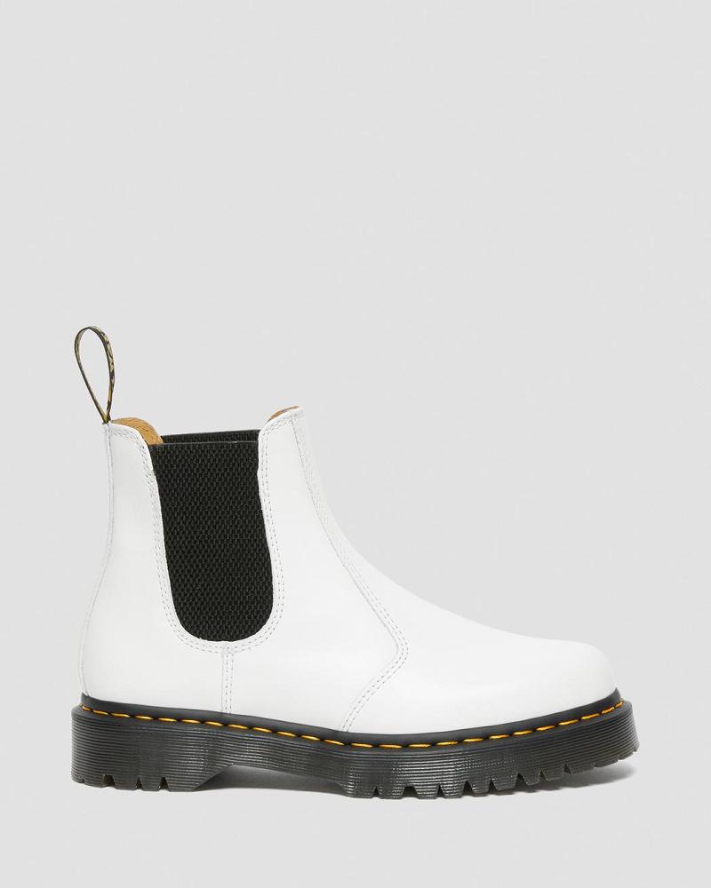 Dr Martens 2976 Bex Smooth Lær Ankelstøvletter Dame Hvite | Norge 83ILH